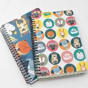 [JustFriends]Lined, Twin-Ring Notebook M/L